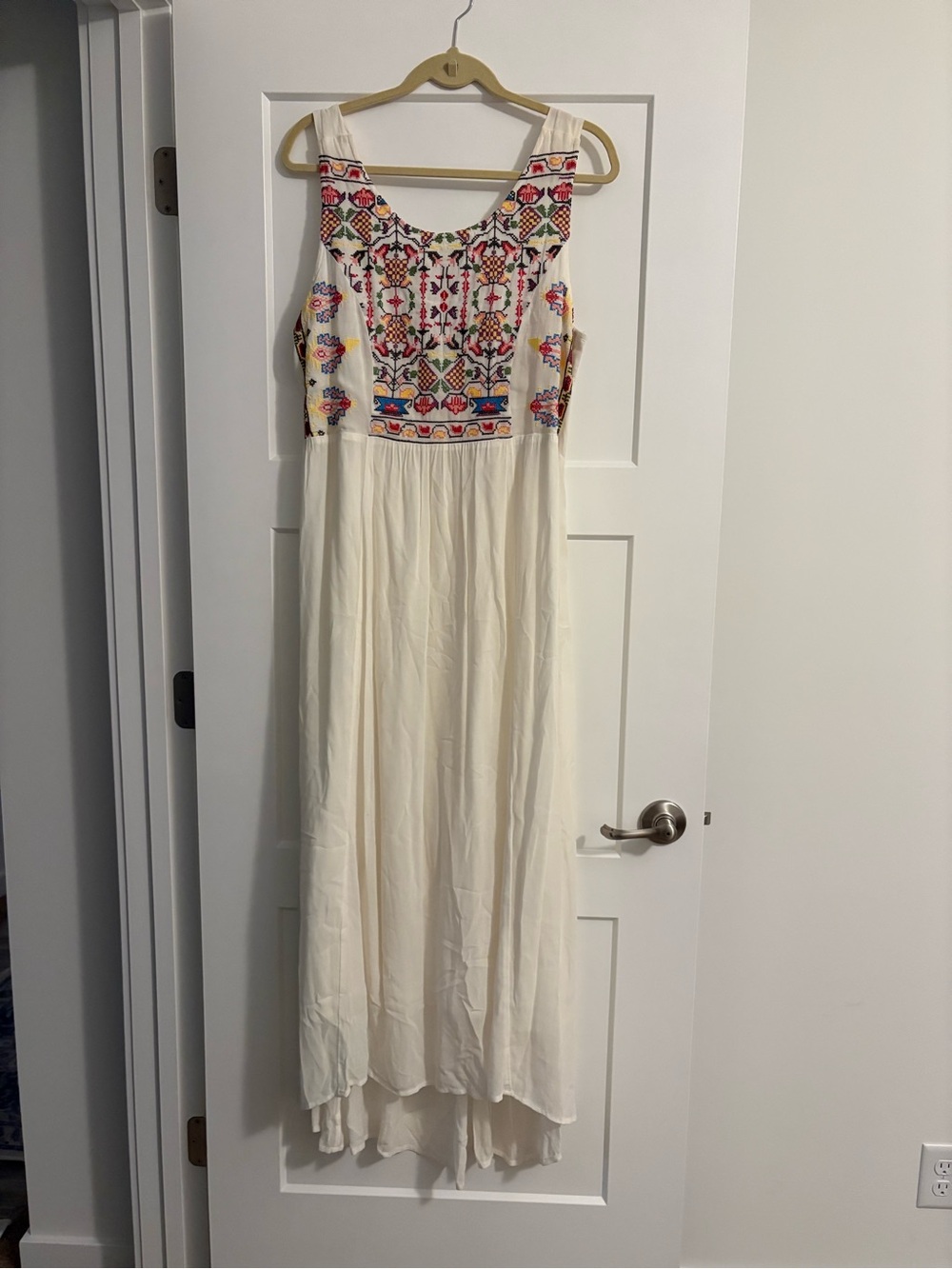 Bohemian-style Sundance sleeveless maxi dress high-low hem size L